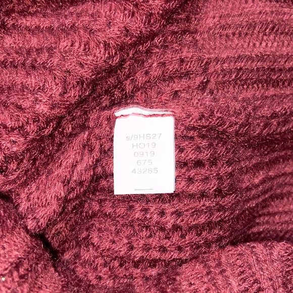 American Rag Juniors Tunic Cable Knit Sweater Zinfandel Purple S M XL XXL 9HS27 - Picture 7 of 10